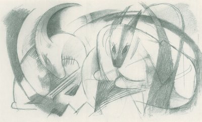 Franz Marc - Cuaderno de bocetos del campo - Lámina 13 de Franz Marc