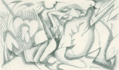 Franz Marc - Cuaderno de bocetos del campo - Lámina 19 de Franz Marc