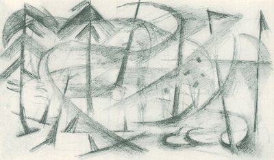 Franz Marc - Cuaderno de bocetos del campo - Lámina 35 de Franz Marc