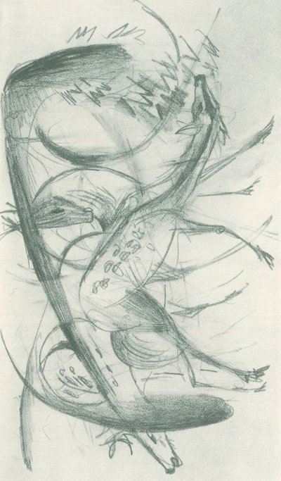 Franz Marc - Cuaderno de bocetos del campo - Lámina 36 de Franz Marc
