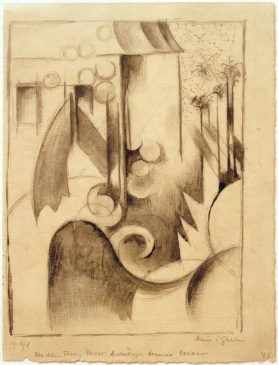 Casa en el jardín de Franz Marc