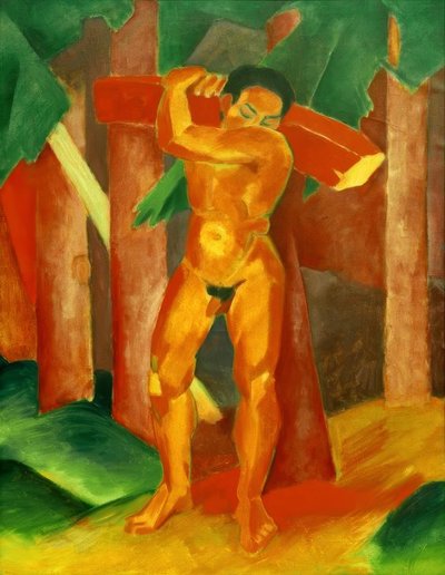 Portador de madera de Franz Marc