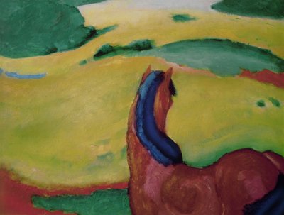 Caballo en un paisaje, 1910 de Franz Marc