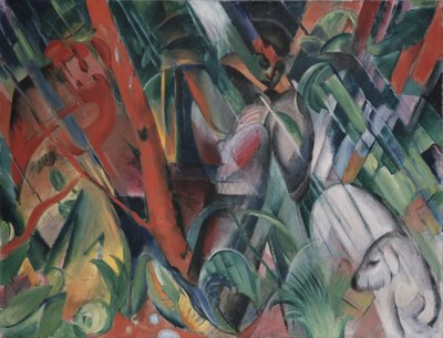 Bajo la lluvia, 1912 de Franz Marc