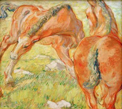 Yegua y potro de Franz Marc