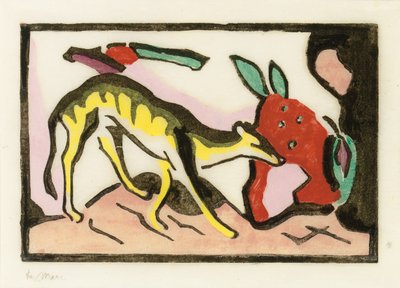 Animal mítico de Franz Marc