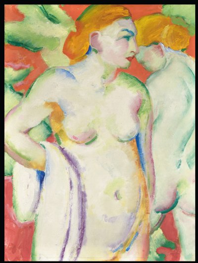 Desnudos en Cinabrio de Franz Marc