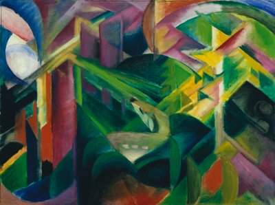 Ciervo en el jardín del monasterio de Franz Marc