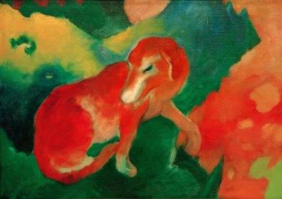 Perro rojo de Franz Marc