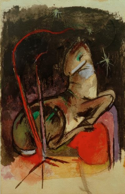 Animal descansando de Franz Marc