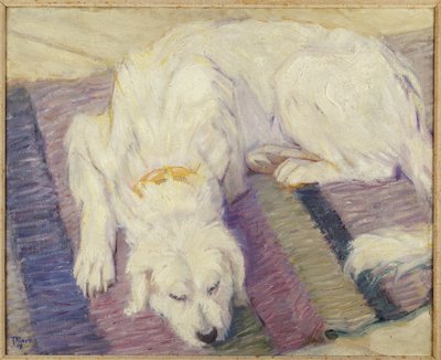 Perro durmiendo, 1909 de Franz Marc