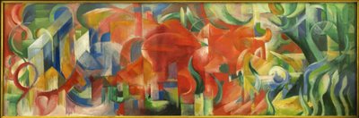 Spielende Formen (pintura sobre lienzo) de Franz Marc
