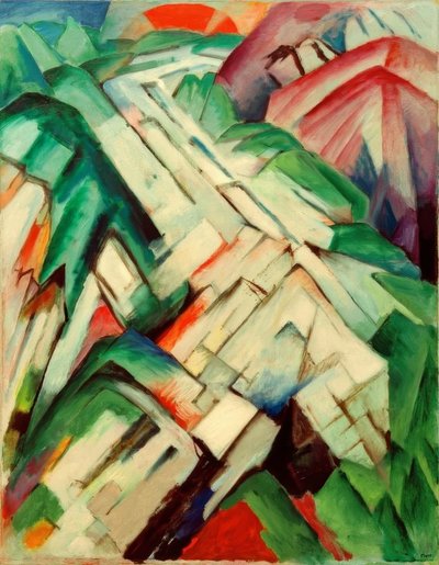 Camino pedregoso (Montaña / Paisaje) de Franz Marc