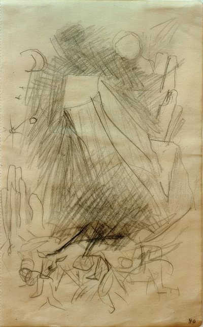 Montaña cayendo de Franz Marc