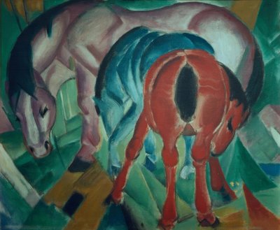 Yegua con potro de Franz Marc