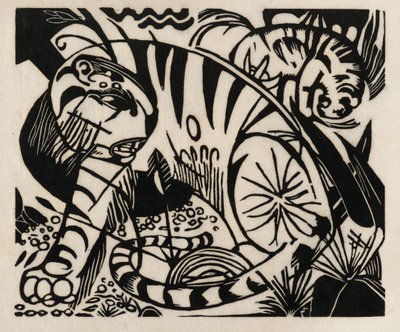 Tigre, 1912 de Franz Marc