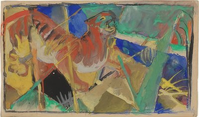 Tigre en la jungla. 1912-13 de Franz Marc