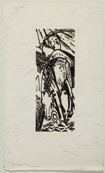 bebiendo caballo de Franz Marc