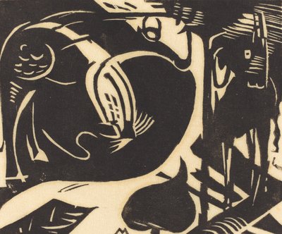 Dos animales míticos de Franz Marc