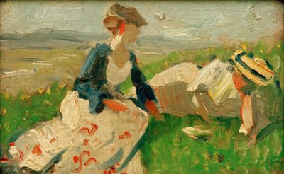 Dos mujeres en la montaña de Franz Marc