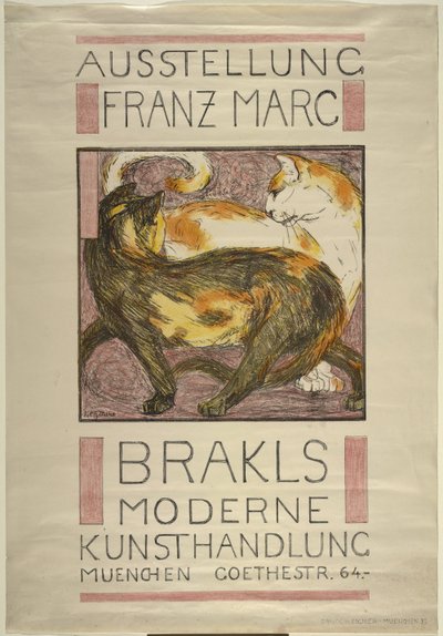 Dos gatos de Franz Marc