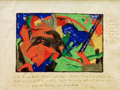 Dos caballos de Franz Marc