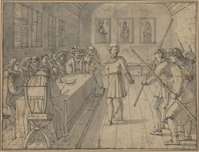 Escena del Acto IV de "Gotz von Berlichingen" de Goethe de Franz Pforr