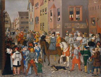 Entrada del rey Rodolfo de Habsburgo en Basilea en 1273 de Franz Pforr