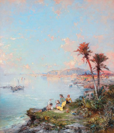 Vista de Mónaco de Franz Richard Unterberger
