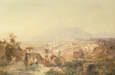 Una vista de Pompeya de Franz Richard Unterberger