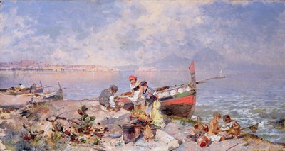 Bahía de Nápoles de Franz Richard Unterberger