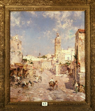 Figuras en una ciudad morisca de Franz Richard Unterberger