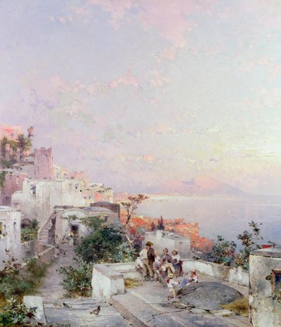 Posilipo, Nápoles de Franz Richard Unterberger
