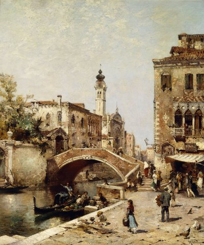 Canal de Santa Catarina, Venecia de Franz Richard Unterberger