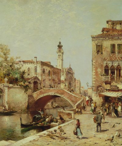 Canal de Santa Catarina, Venecia de Franz Richard Unterberger