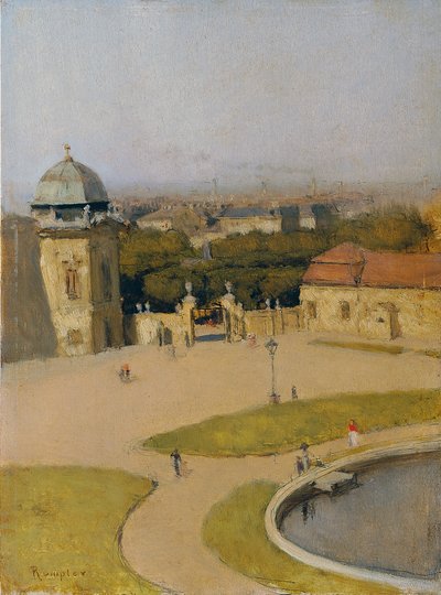 Vista del Alto Belvedere desde el suroeste de Franz Rumpler