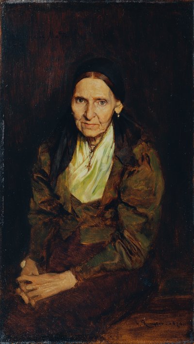 la madre del artista de Franz Rumpler