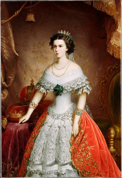 Retrato de Isabel de Baviera, 1856 de Franz Russ the Elder