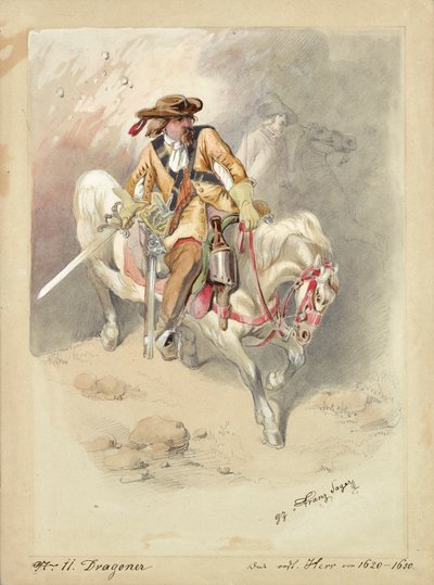 Dragones sobre caballos blancos de Franz Sager