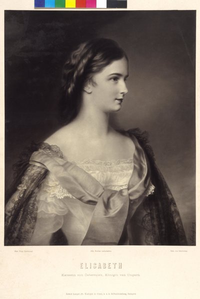 Reina de Hungría Elisabeth Emperatriz de Austria (imprimir) de Franz Schrotzberg
