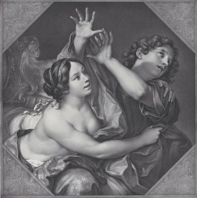 José y la esposa de Potifar, 1837 de Franz Seraph Hanfstaengl