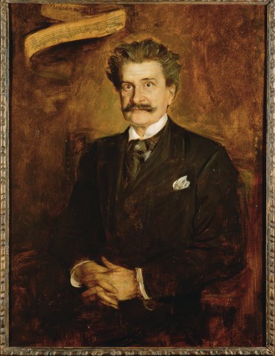 Johann Strauss hijo ... (pintura sobre lienzo) de Franz Seraph von Lenbach
