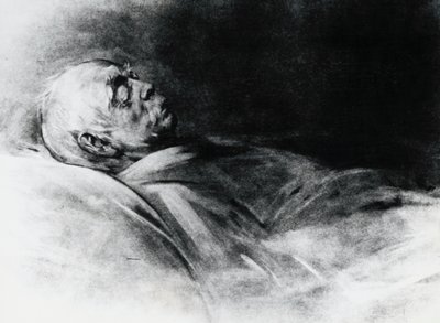 Otto von Bismarck (1815-1898) en su lecho de muerte de Franz Seraph von Lenbach