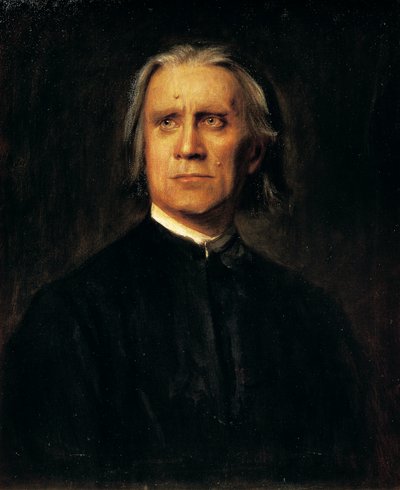 Retrato del compositor y pianista húngaro Franz Liszt de Franz Seraph von Lenbach