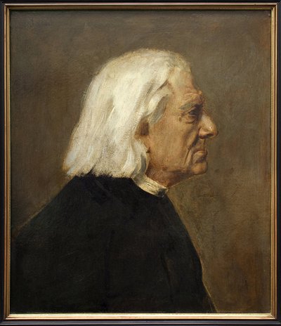 El compositor Franz Liszt (1811-1886) de Franz Seraph von Lenbach