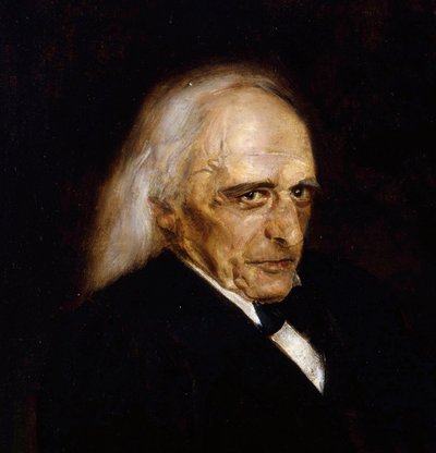 Retrato de Theodor Mommsen (detalle) de Franz Seraph von Lenbach
