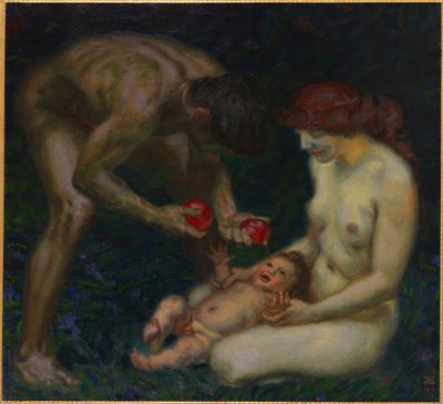 Adán y Eva La Familia de Franz Stuck Ritter von