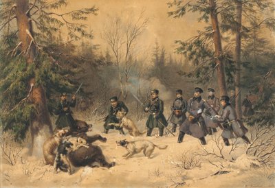 La Caza del Oso del Zar Alejandro II de Franz Teichel