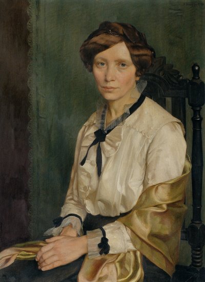 la esposa del artista de Franz Tomaschu
