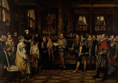 Margarita de Parma recibe la petición de la nobleza de Franz Vinck